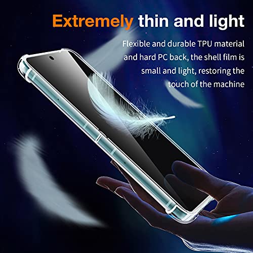 LK Funda Compatible con Samsung Galaxy Z Flip 3, Carcasa de Parachoques Transparente Cover Protectora Ultrafina Funda Compatible con Samsung Galaxy Z Flip 3 5G 2021 - Transparente
