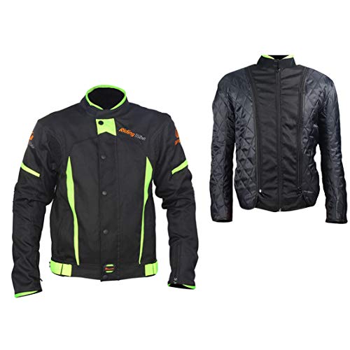 LKN - Chaqueta protectora para el cuerpo de moto con capa de algodón térmico