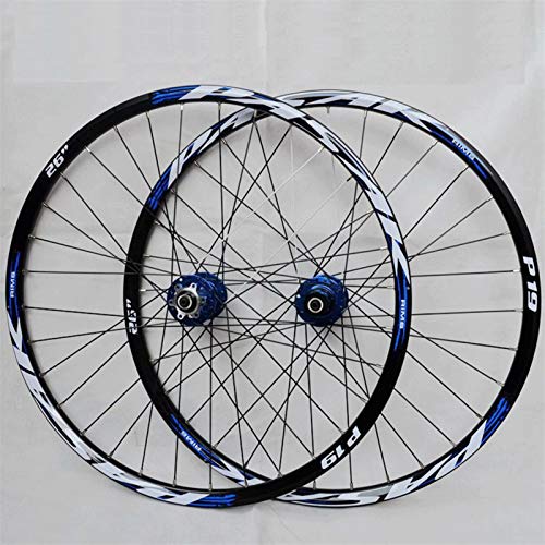 Llanta de bicicleta MTB Bike Wheelset 26/27.5 / 29 pulgadas Lanzamiento rápido Bicicleta Frontal y trasero Discero de la rueda de la rueda de ciclismo Ruedas de doble pared RIMS 32 Agujero 7-11 Casset