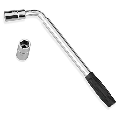 Llave De Orejeta TelescóPica, Soporte De Rueda Extensible Con Dados EstáNdar De 17/19 MM Y 21/23 MM, Antideslizante, Duradero, RetráCtil Para Coche / Furgoneta / CamióN, Cambio De NeumáTicos, Etc.