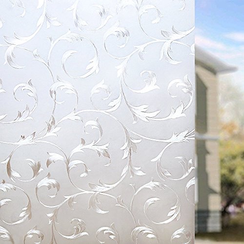 LMKJ Static Preservation Glass Sticker, Vine-Style Privacy Protection, Anti-Ultraviolet Decorative Window Film, Glass Film A8 30x200cm