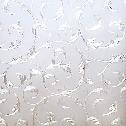 LMKJ Static Preservation Glass Sticker, Vine-Style Privacy Protection, Anti-Ultraviolet Decorative Window Film, Glass Film A8 30x200cm
