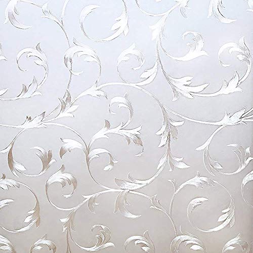 LMKJ Static Preservation Glass Sticker, Vine-Style Privacy Protection, Anti-Ultraviolet Decorative Window Film, Glass Film A8 30x200cm