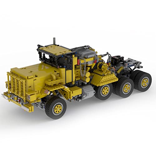 Loads Modelo de camión y remolque teledirigido para OshKosh M911, técnica de control remoto con remolques y motores, 4218 piezas, compatible con la técnica Lego