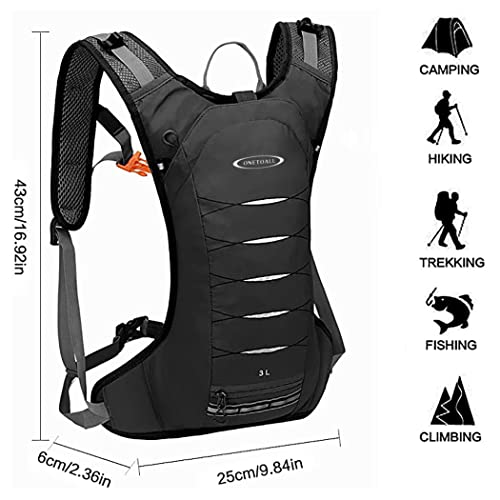 Local Lion Mochila de Ciclismo 3L Ligera para Hidratación Trail Running Deportes al Aire Libre