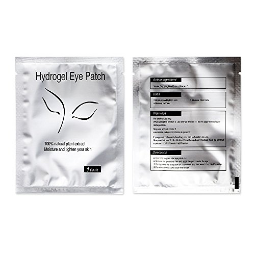 Locisne Eye Gel Pads- 100 pares de pestañas Lash Extension Pads Sin pelusa Under Eye Gel Parches Beauty Tool para Pro Salon Extensión individual de pestañas (100 bolsas = 200 piezas)