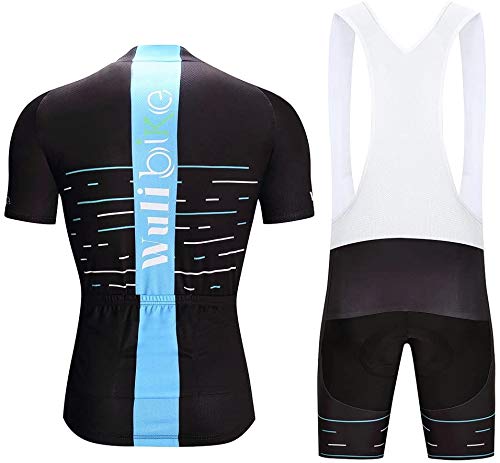 logas Cycling Kits Jersey and Bib Shorts Quick Drying Bicycle Clothing Suit for Men