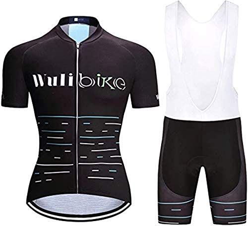 logas Cycling Kits Jersey and Bib Shorts Quick Drying Bicycle Clothing Suit for Men