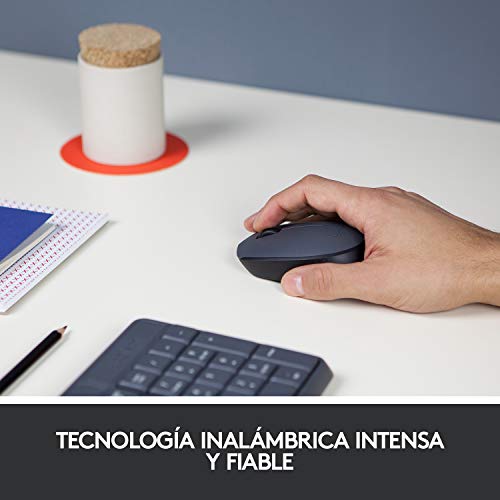 Logitech M170 Ratón Inalámbrico, 2,4 GHz con Nano Receptor USB, Seguimiento Óptico, Batería 12 Meses, Ambidiestro, PC/Mac/Portátil, Gris