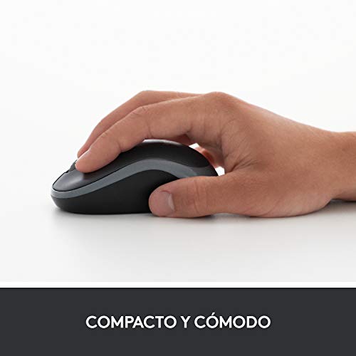 Logitech M185 Ratón Inalámbrico, 2.4 GHz con Mini Receptor USB, Batería 12 Meses, Seguimiento Óptico 1000 DPI, Ambidiestro, PC/Mac/Portátil, Azul