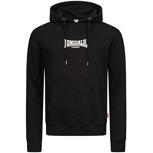 Lonsdale Beetham - Sudadera con Capucha para Hombre Negro XXXL