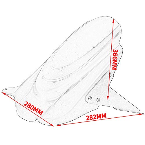 LoraBaber Guardabarros trasero Cubierta de rueda Protector contra salpicaduras de neumáticos Compatible con K-awasaki V.ersys 650 KLE650 V.ersys650 2007-2021 15 16 17 18 19 20(Negro)