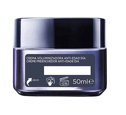 L'Oréal Paris Crema de Día Rellenadora Anti-edad Revitalizante Revitalift Filler, Antiarrugas y Volumen, Con Ácido Hialurónico Concentrado, Acabado no graso, 50 ml