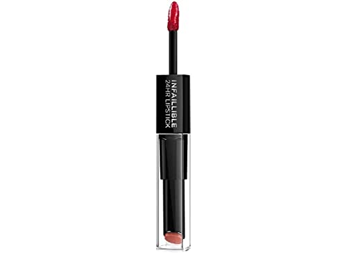 L'Oreal Paris Pintalabios Permanente de Larga Duración Infalible 24H Lipstick, Color Rojo Tono 506 Infalible