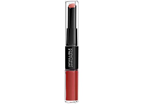 L'Oreal Paris Pintalabios Permanente de Larga Duración Infalible 24H Lipstick, Color Rojo Tono 506 Infalible