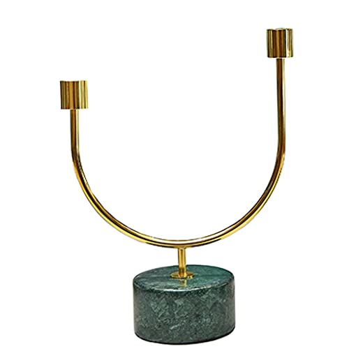 Los Candelabros De Metal Son Adecuados para Candelabros De 10 Pulgadas Muy Adecuados para Velas LED Y De Columna Regalos (Color : Blue, Size : 11 * 21 * 27.5cm)