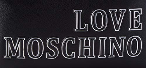 Love Moschino JC4237PP0BKG0, Bandolera para Mujer, Negro, Normale