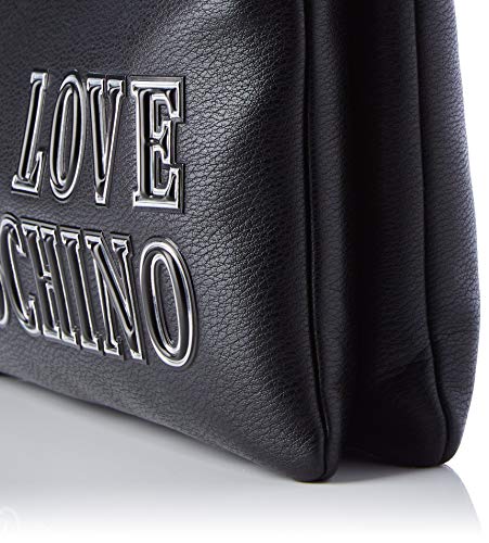 Love Moschino JC4237PP0BKG0, Bandolera para Mujer, Negro, Normale