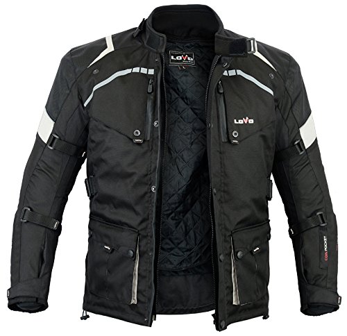 LOVO Chaqueta 3/4 para moto (Hombre) (3XL)