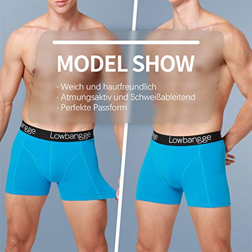 Lowbangge Calzoncillos Hombre Boxer (Pack de 9) Ropa Interior de Deporte Bóxer Algodón