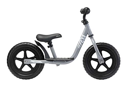 LÖWENRAD Bicicleta sin Pedales para niños y niñas a Partir de 3 - 4 año, Bici 12" Ligero (3KG) con sillín y manubrio Regulable, Gris