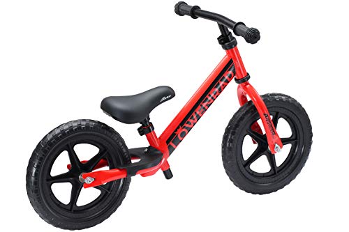 LÖWENRAD Bicicleta sin Pedales para niños y niñas a Partir de 3 - 4 año, Bici 12" Ligero (3KG) con sillín y manubrio Regulable, Rojo
