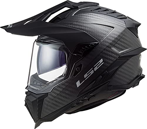 LS2, casco cross de moto Explorer, XL, Gloss Carbon