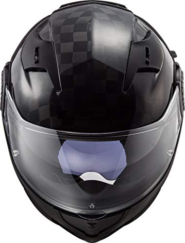 LS2 Casco de moto FF313 VORTEX CARBON, Negro, M