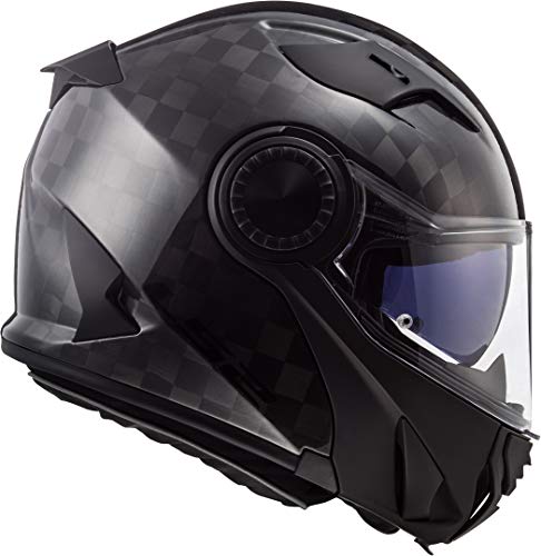 LS2 Casco de moto FF313 VORTEX CARBON, Negro, M