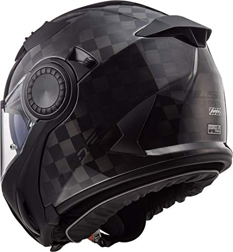 LS2 Casco de moto FF313 VORTEX CARBON, Negro, M