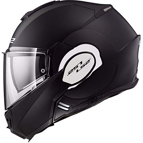 LS2, casco de moto modular VALIANT negro mate, XS