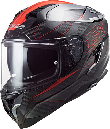 LS2, Casco integral de moto Challenger fold red glossy, M