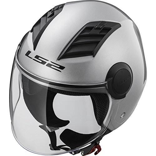 LS2, Casco jet de moto Airflow gris, M