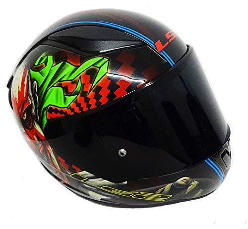 LS2 FF353 RAPID Casco integral para moto con diseño de payaso para adultos, con visera oscura (payaso, S (55 – 56 cm)