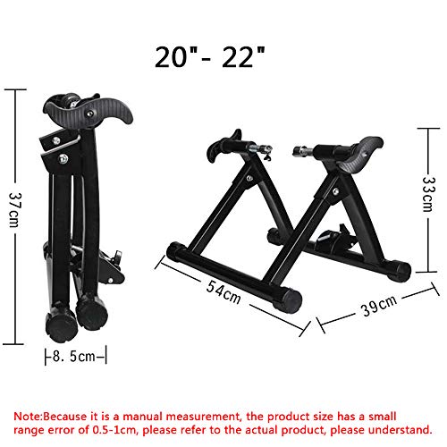 LUCKFY Indoor Bike Trainer Soporte - Soporte fijas de Entrenamiento Trainer - Fit 20-22" Montaña y Carretera Soporte de Bicicletas