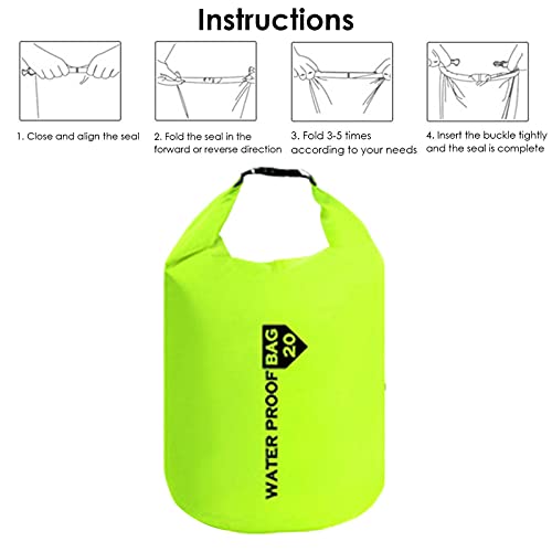 Luckxing Bolsa Seca Impermeable Flotante - Burbuja de natación para Nadadores y triatletas en Aguas Abiertas Bolsa de Deriva Seca Impermeable y Salvavidas