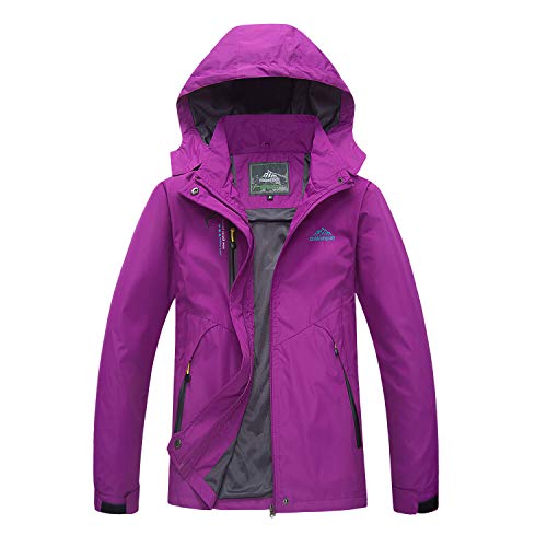 LUI SUI Chaqueta impermeable ligera para mujer Sports Mountain Chaqueta cortavientos