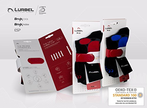 LURBEL Desafio, Calcetines de trail running, calcetines para correr, calcetines Anti-ampollas y Anti-olor, Calcetines sin costuras, Unisex, Talla L