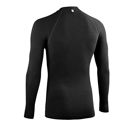 Lurbel Merino Long Sleeves, Camiseta Primera Capa, Camiseta Térmica, Camiseta de Lana Merino, Camiseta Transpirable y Anti-Olor, Camiseta Outdoor, Ropa Interior térmica. (Grande - L)