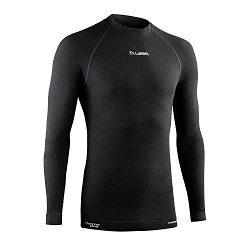 Lurbel Merino Long Sleeves, Camiseta Primera Capa, Camiseta Térmica, Camiseta de Lana Merino, Camiseta Transpirable y Anti-Olor, Camiseta Outdoor, Ropa Interior térmica. (Grande - L)