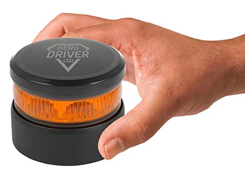 Luz V16 de Emergencia Autónoma con Batería de Litio - Hero Driver LED - Señal V16 de advertencia de Peligro, Homologada DGT