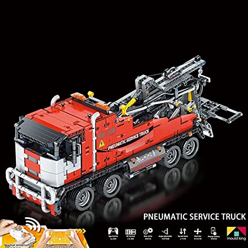 LYMHGHJ Technics - Juego de construcción de Camiones y remolques, 1498 Piezas de Control Remoto inalámbrico, Servicio neumático, camión LKW, vehículo de ingeniería Compatible con Lego Technic