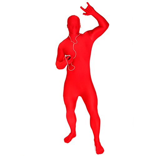 M-Suit- MSUIT Basic Skinsuit Disfraces de tamaño Adulto, Color Rosso, XXL (STSRE2)