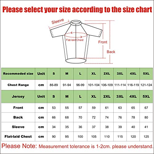 Maillot Ciclismo Hombre Verano,Camisetas Ciclismo Hombre Manga Corta Respirables Tops para Bicicleta