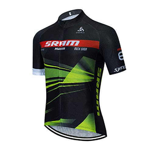 Maillot Ciclismo Hombre Verano,Camisetas Ciclismo Hombre Manga Corta Respirables Tops para Bicicleta