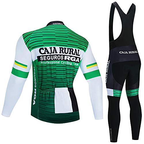 Maillot de Ciclismo para Hombre de Manga Larga de Forro Polar para Bicicleta de montaña de Carretera MTB Camisas de Invierno Deportes al Aire Libre Ciclismo de Carreras Ropa para Hombre