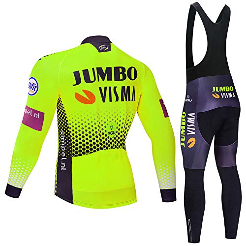 Maillot de Ciclismo para Hombre de Manga Larga de Forro Polar para Bicicleta de montaña de Carretera MTB Camisas de Invierno Deportes al Aire Libre Ciclismo de Carreras Ropa para Hombre
