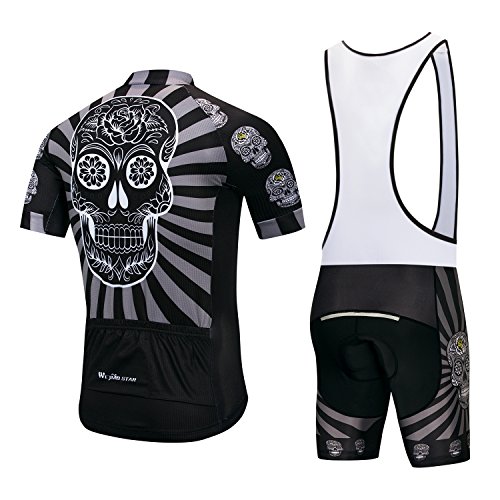Maillot de ciclismo para hombre, pantalones cortos con acolchado de gel S-5XL, transpirable, secado rápido - Negro - X-Large