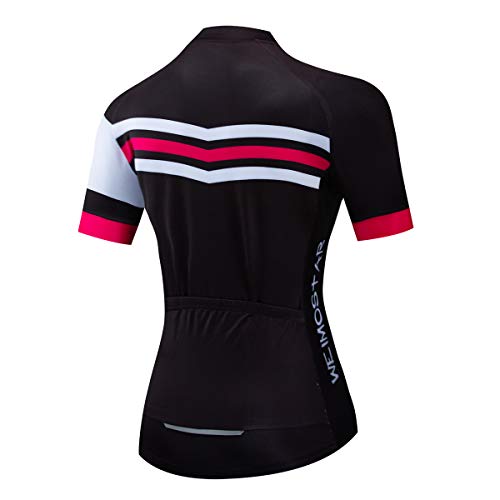 Maillot de ciclismo para mujer, camiseta de manga corta para ciclismo de montaña en verano, equipación deportiva para carreras de ciclismo, secado rápido.