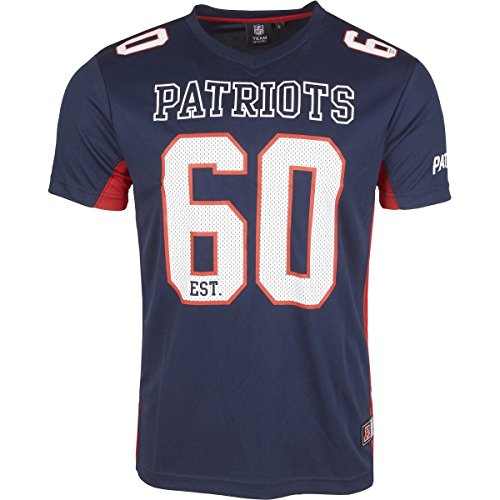Majestic NFL NEW ENGLAND PATRIOTS Moro Mesh Jersey T-Shirt, Größe:L